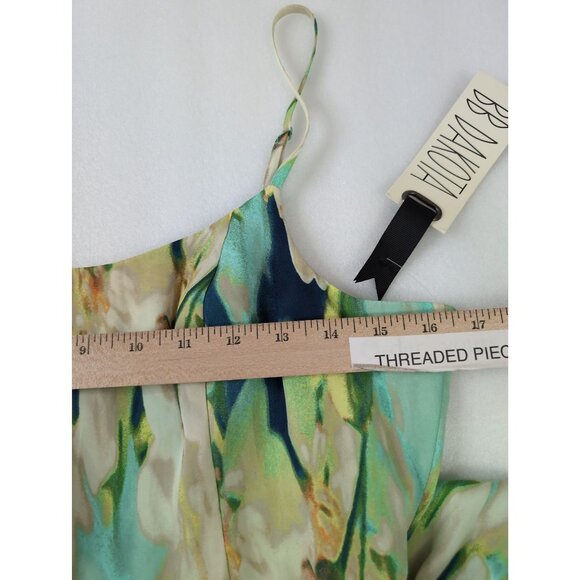 BB Dakota Dress Womens 6 Mint Floral Debralyn Sheath Mini Satin Special Occasion - Picture 15 of 15